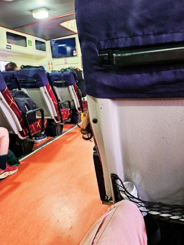 Seats inside the ferry from Langkawi to Koh Lipe