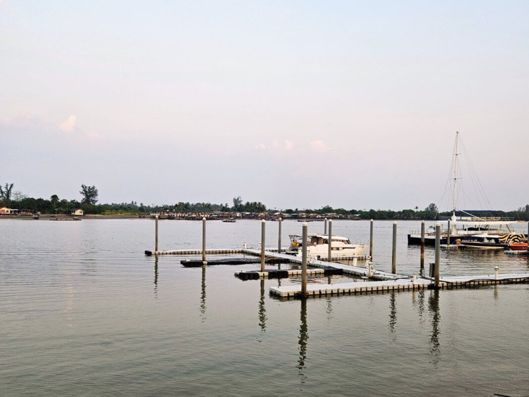 Krabi river small pier