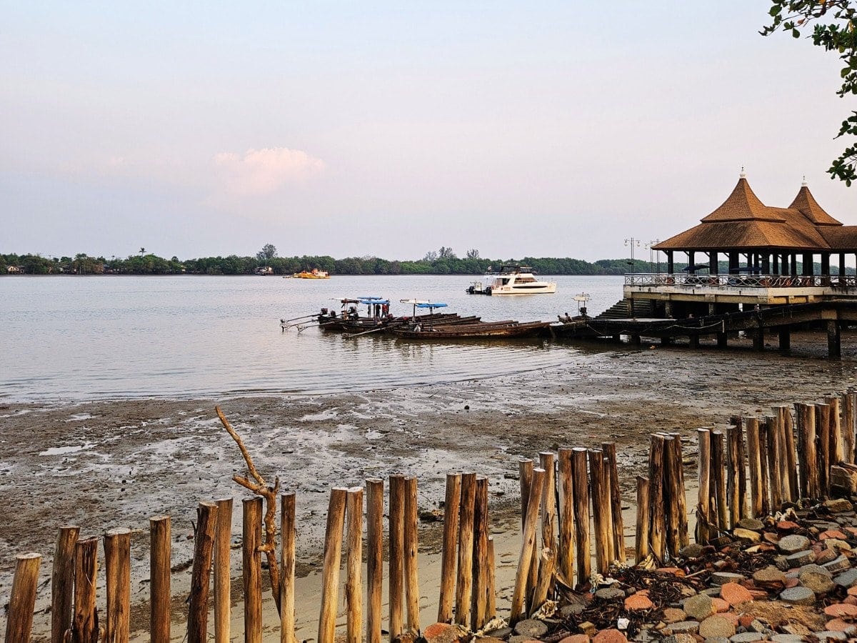 Pier by the krabi river