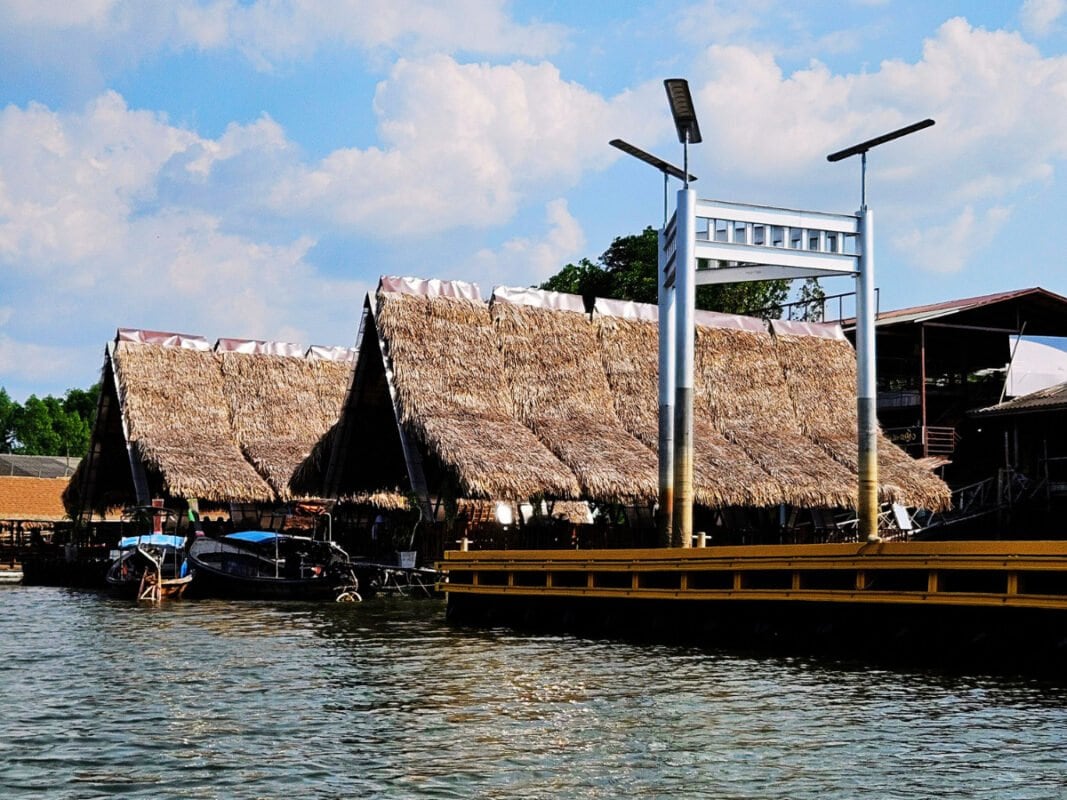 Traditional houses in Pak Nam fisherman village in Krabi Town