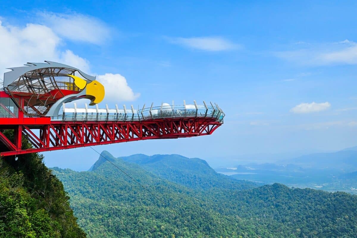View of the eagle’s nest on Skybridge Langkawi