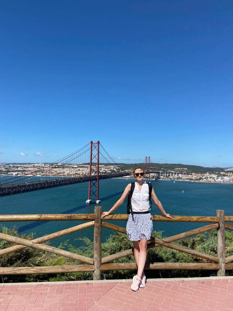 Girl by the sea viewpoint