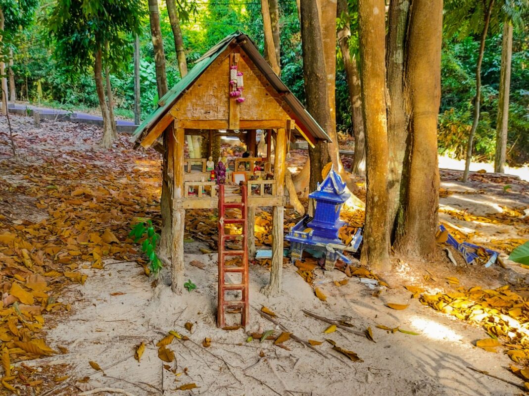 Traditional spirit house in the jungle on Koh Lipe Thailand