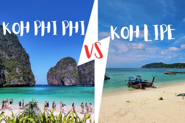 View of the popular beaches Koh phi phi vs Koh lipe