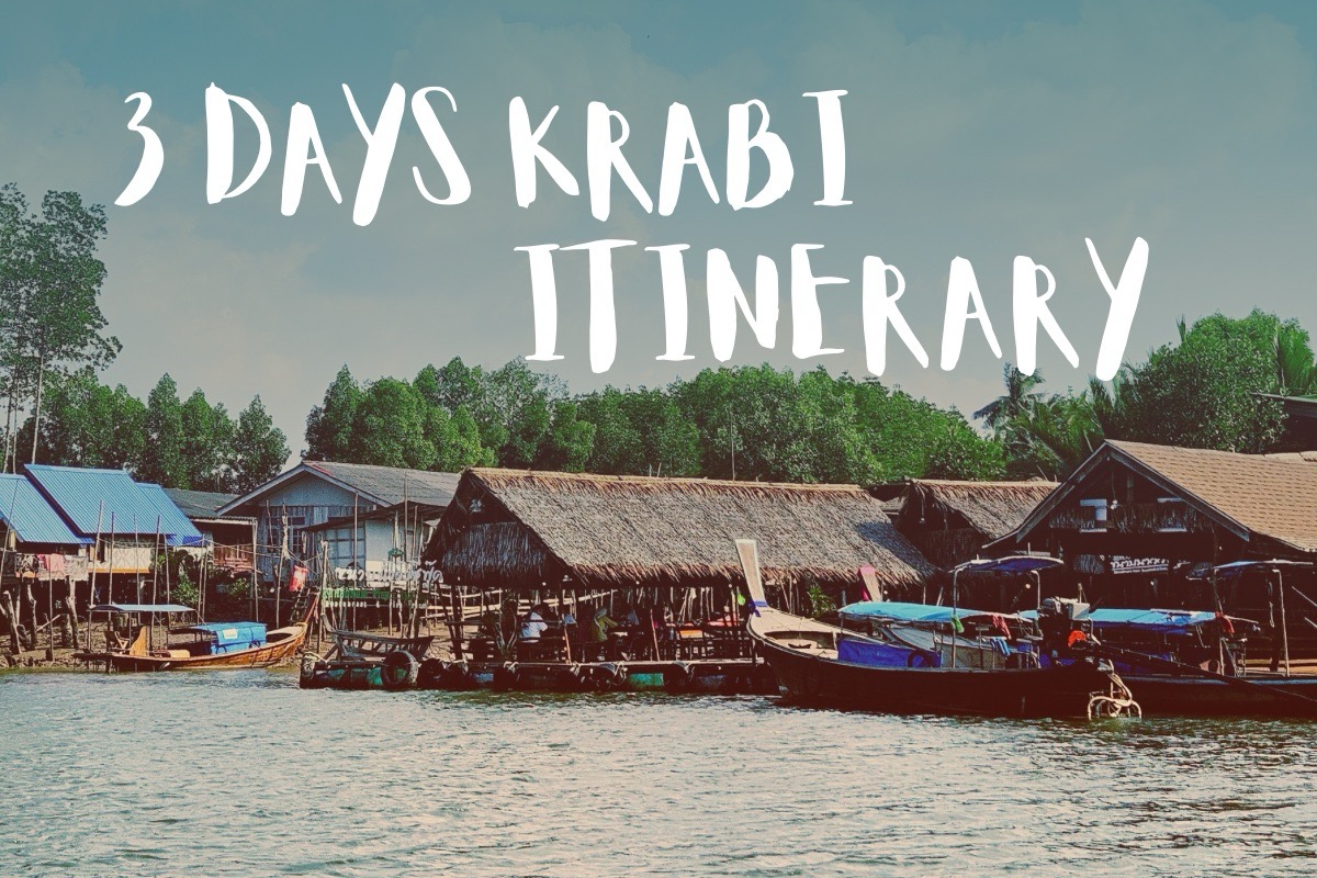 3 days in Krabi itinerary, river and traditional house in the fishing village near Krabi town