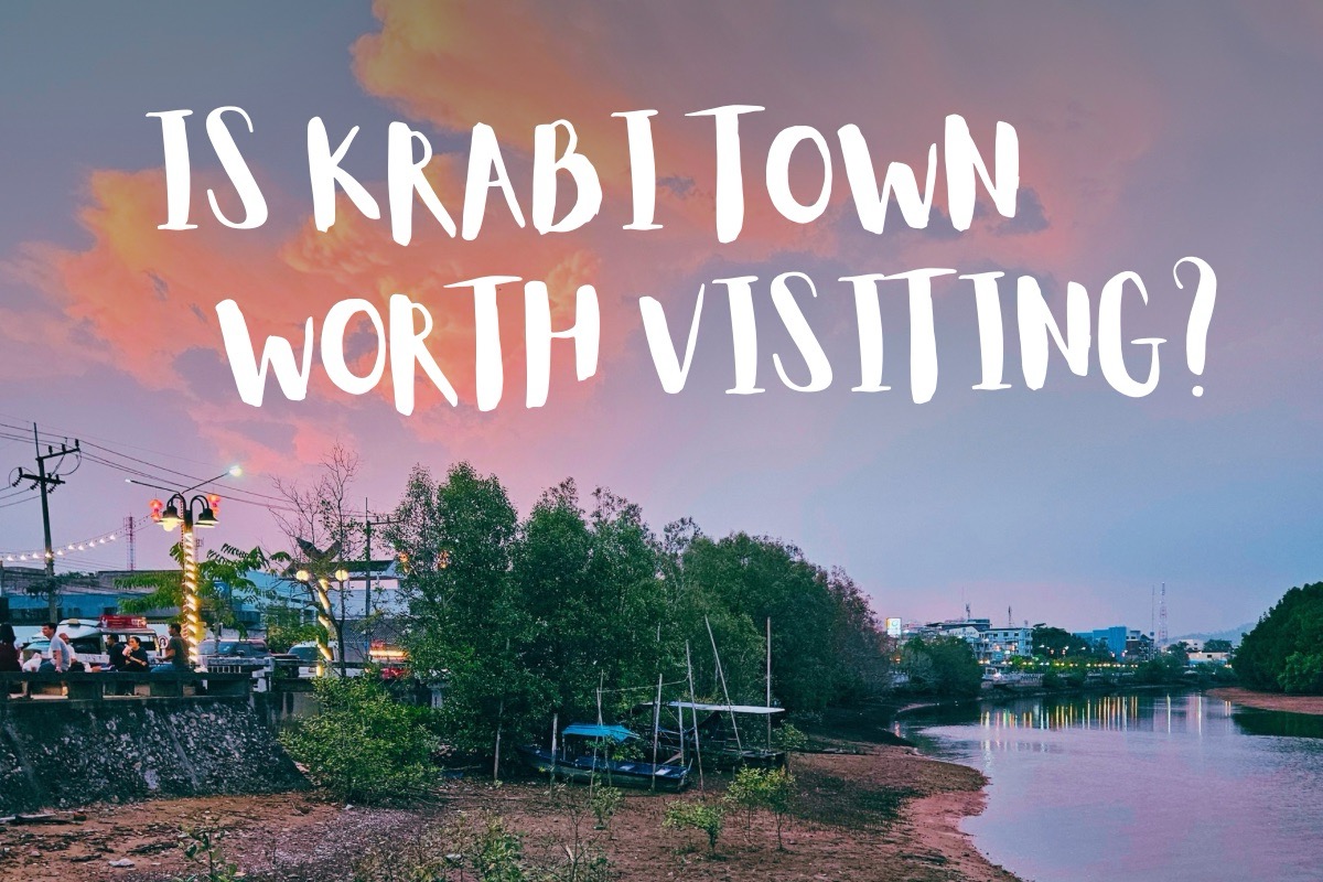 Is Krabi Town worth visiting, sunset river view
