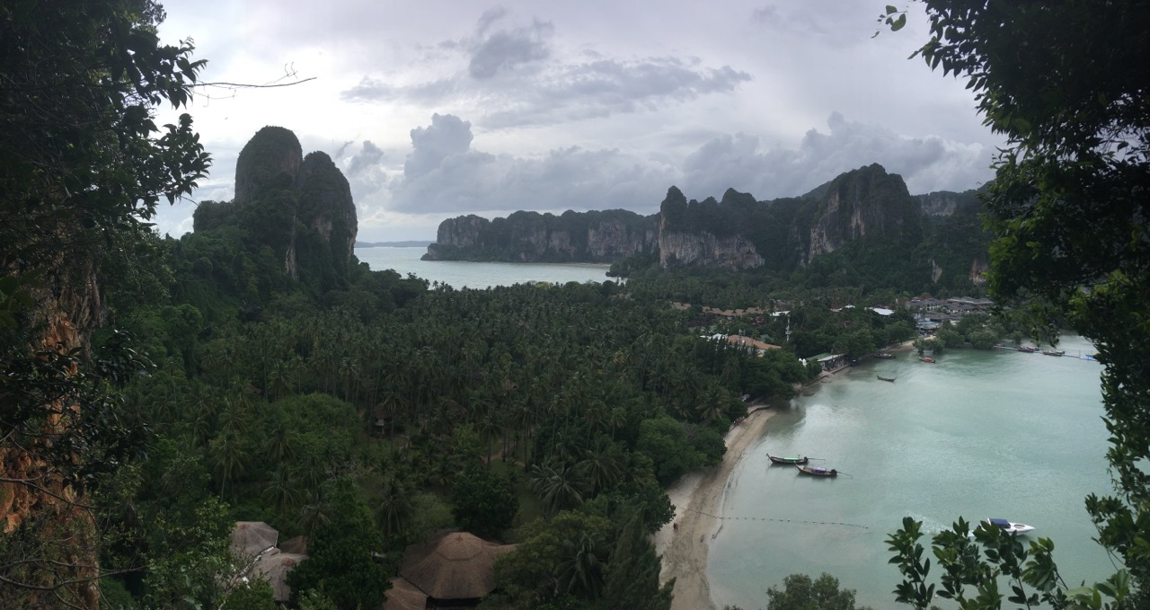 Panoramic view over the Railay Peninsula from Railay Viewpoint in Krabi